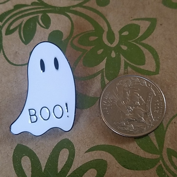 *2 for $13* Spooky Boo Ghost Enamel pin - Picture 3 of 3
